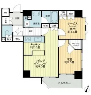 ジェイパーク神楽坂【3階】の間取り