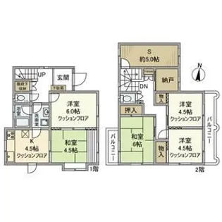 千葉県柏市今谷上町【一戸建】の間取り