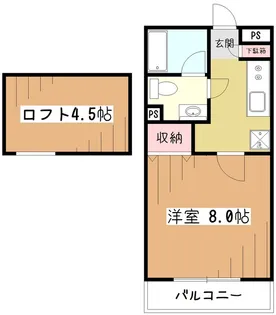 エスペランサ高嶋【1階】の間取り