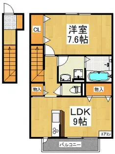 フロラシオン【2階】の間取り