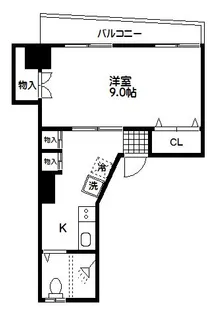 益谷ハイツ【2階】の間取り