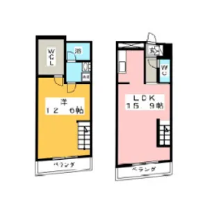 グランヒル台原II【1階】の間取り