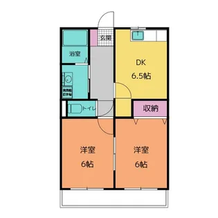 フレグランスモリカワD【1階】の間取り