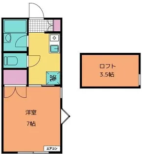 ハイツタマムラI【2階】の間取り