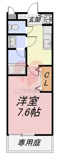 ルナ・コート上野芝【2階】の間取り