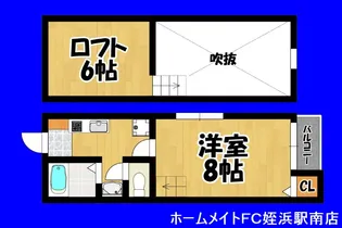 福岡県福岡市西区拾六町4【アパート】の間取り