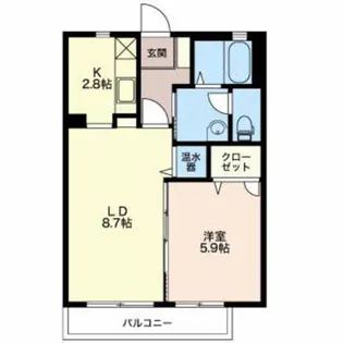 ベル フォンテーヌ【2階】の間取り