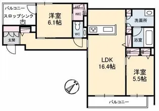 フィル(シャーメゾン・ホテルライク仕様)【3階】の間取り
