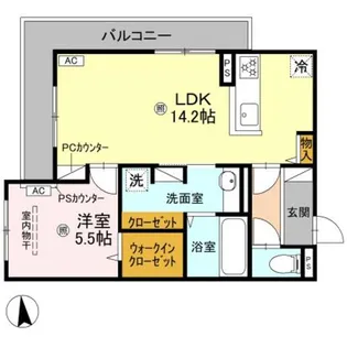 パサログランデ賑町【2階】の間取り
