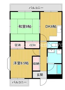 文夫ハイツ2【2階】の間取り