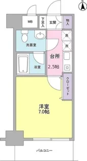 セレーノ品川【4階】の間取り