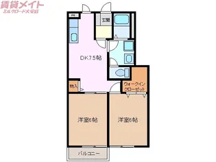 アルファパークI【1階】の間取り