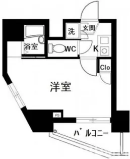 東京都港区三田5【マンション】の間取り