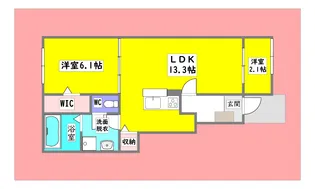 広島県東広島市西条町寺家【アパート】の間取り
