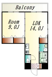 グロリアス十日市【9階】の間取り