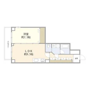 セントラル経堂(011878)【8階】の間取り