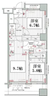L-Flat板橋本町【12階】の間取り