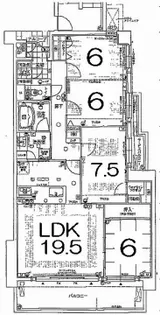 ユニーブル京都紫野【4階】の間取り