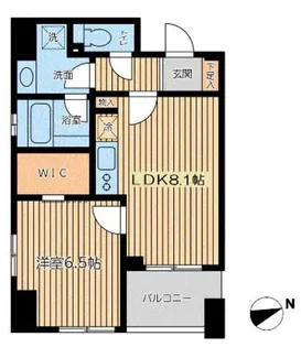 CITY SPIRE 芝公園【9階】の間取り