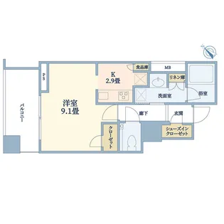 クロスエアタワー【11階】の間取り