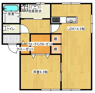 メルヘンハイツ【1階】の間取り