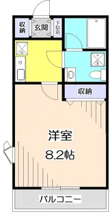 埼玉県所沢市有楽町【アパート】の間取り