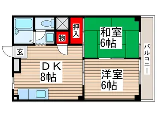 ドエルコンフォート【2階】の間取り