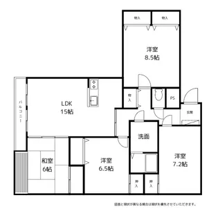 モンセーヌ堀川【4階】の間取り