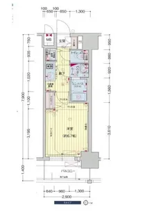プレサンス名古屋STATIONルミアス【9階】の間取り