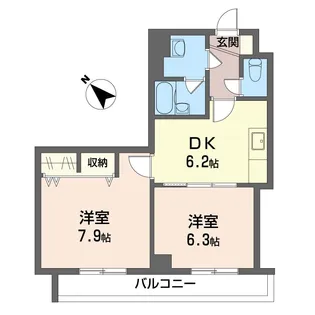 エミネンス・リオ【1階】の間取り