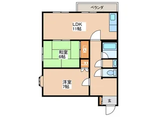 モアノ-ス40【3階】の間取り