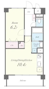 プラザヤマトニ【1階】の間取り