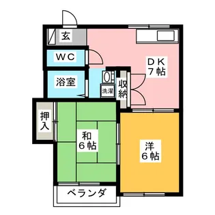 ハイツJP【1階】の間取り