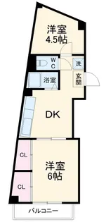 ユーコート横浜反町【3階】の間取り