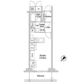 コンフォリア北参道【11階】の間取り