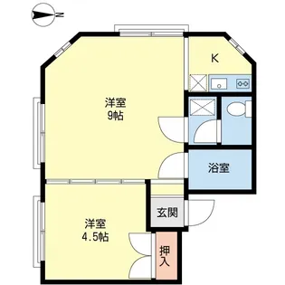 ハミングパークE【2階】の間取り