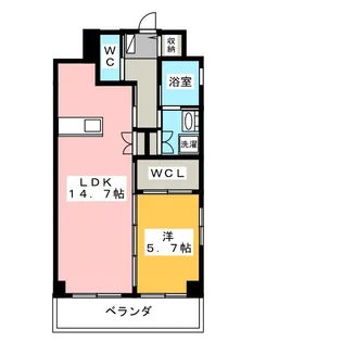 コートアクシスyoinn【9階】の間取り