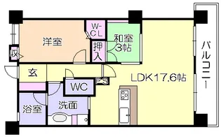 ロフティ諏訪野(I期)【8階】の間取り