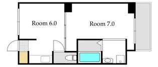 ヴィラナリー児島【4階】の間取り