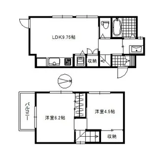 東京都文京区小日向1【一戸建】の間取り