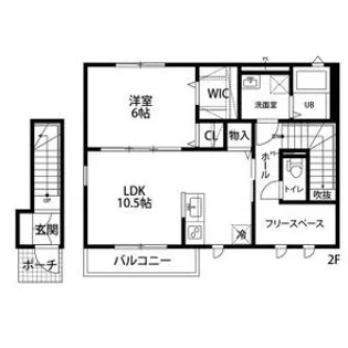 オーランジェE【2階】の間取り
