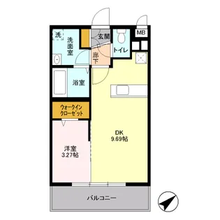 アイリスコート七右衛門【2階】の間取り