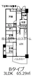 大阪府大阪市生野区巽中3【マンション】の間取り