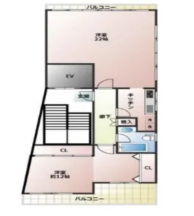 東京都目黒区大橋2【マンション】の間取り