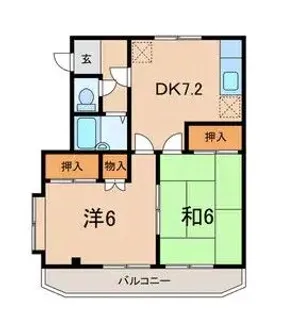 プレシャスナイン【2階】の間取り