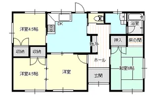 山口県山口市小郡光が丘【一戸建】の間取り