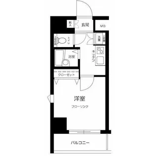 スカイコート・ヴィーダ五反田ウエスト【2階】の間取り