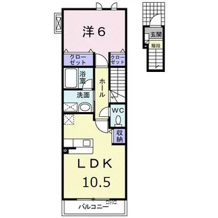 ディオーネ【2階】の間取り