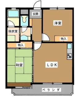 V・スクエアSugita【1階】の間取り