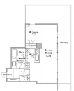ザ・パークレックス南麻布【6階】の間取り